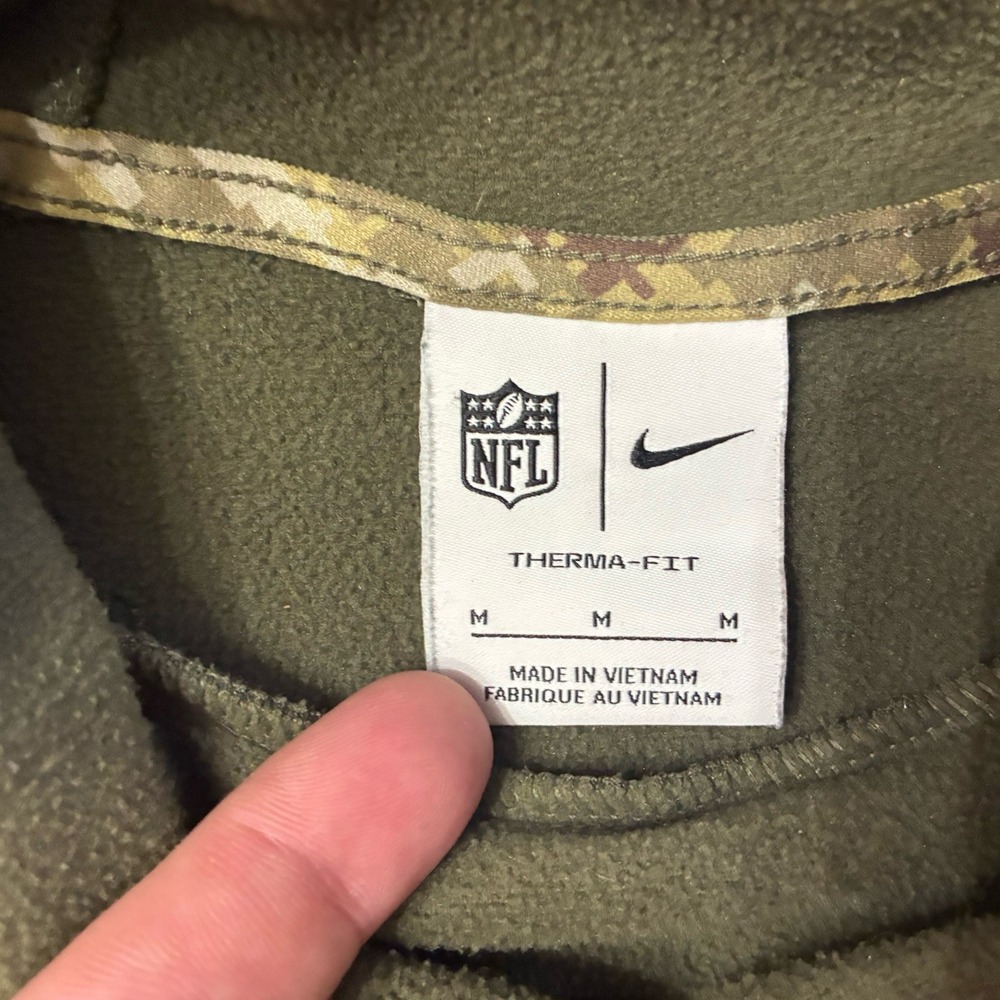 Baltimore Ravens Nike Salute To Service Camo Pullover Hoodie Men's Medium Patch - Picture 3 of 7